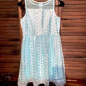 Brand NWT justice Elsa blue dress